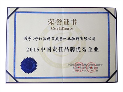 2015中国责任品牌企业